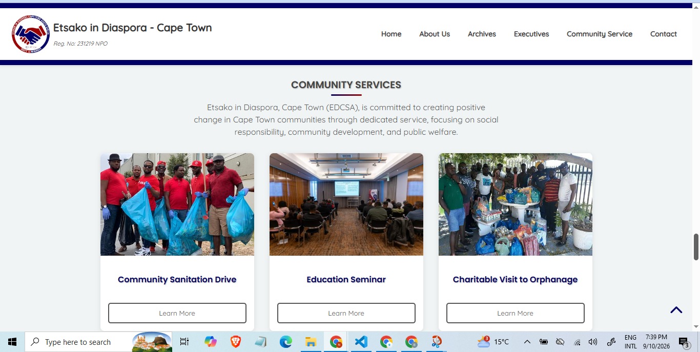 Etsako in Diaspora Community Outreach and Initiatives Grid